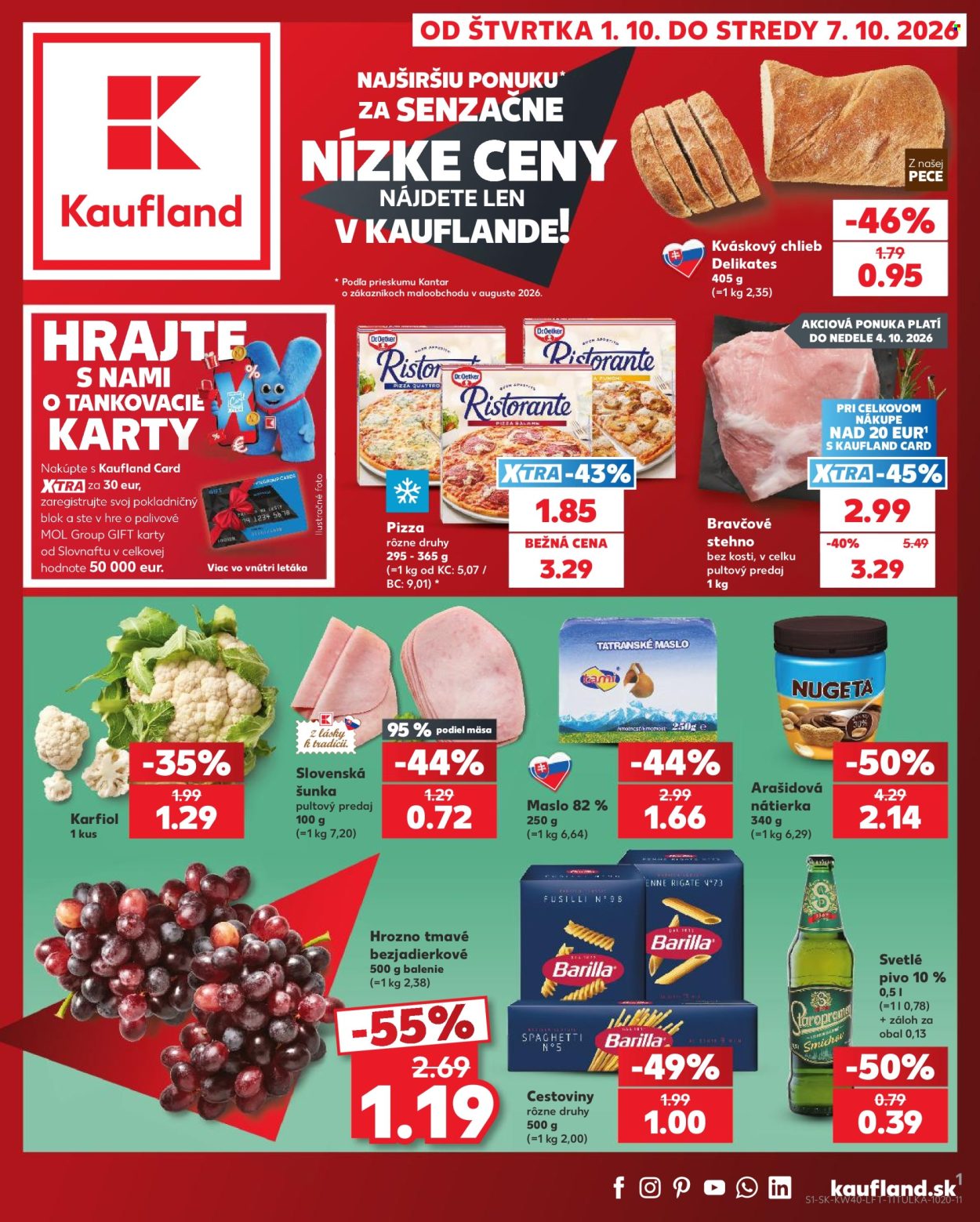 Leták Kaufland - 1.10.2026 - 7.10.2026. Strana 1
