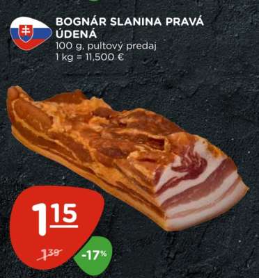 BOGNÁR Slanina pravá údená