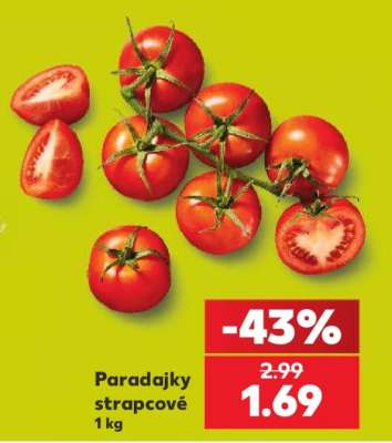 Paradajky strapcové 1 kg