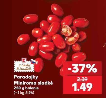 Paradajky miniroma sladké