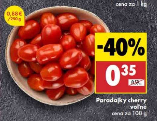 Paradajky cherry voľné