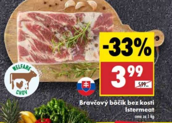 Bravčový bôčik bez kosti Istermeat