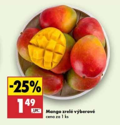 Mango zrelé výberové
