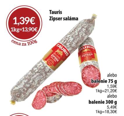 TAURIS ZIPSER SALÁMA