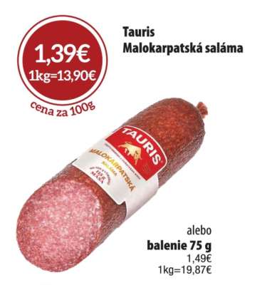 TAURIS MALOKARPATSKÁ SALÁMA