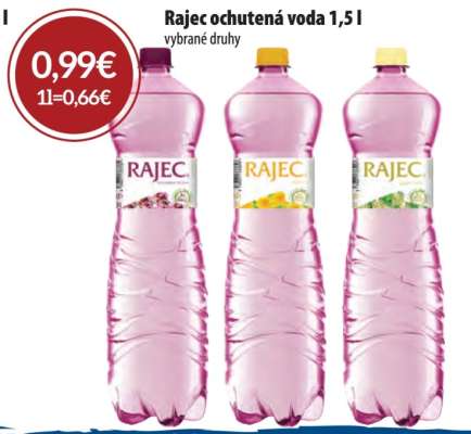 Rajec ochutená voda 1,5 l