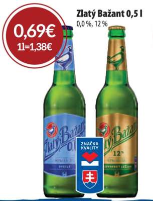 Zlatý Bažant 0,5 l