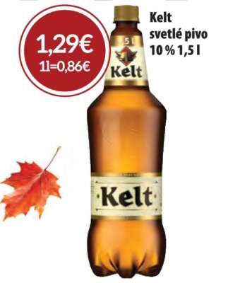 Kelt svetlé pivo 10 % 1,5 l