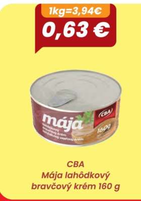 CBA Mája lahôdkový bravčový krém 160 g