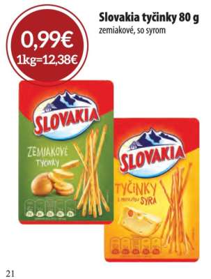 Slovakia tyčinky 80 g