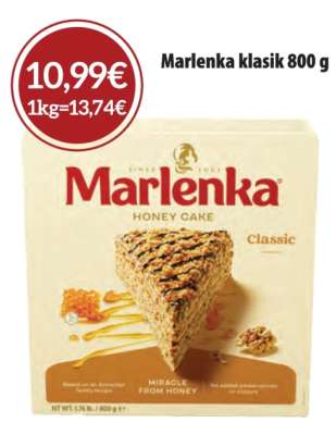 Marlenka klasik 800 g