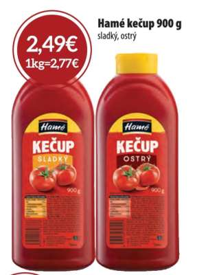 Hamé kečup 900 g