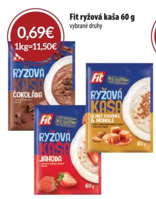 Fit ryžová kaša 60 g