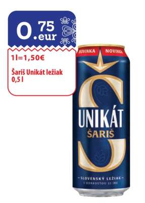 Šariš Unikát ležiak 0,5 l