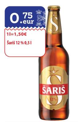 Šariš 12% 0,5 l