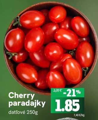 Cherry paradajky