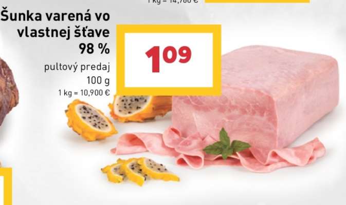 Šunka varená vo vlastnej šťave 98 %
