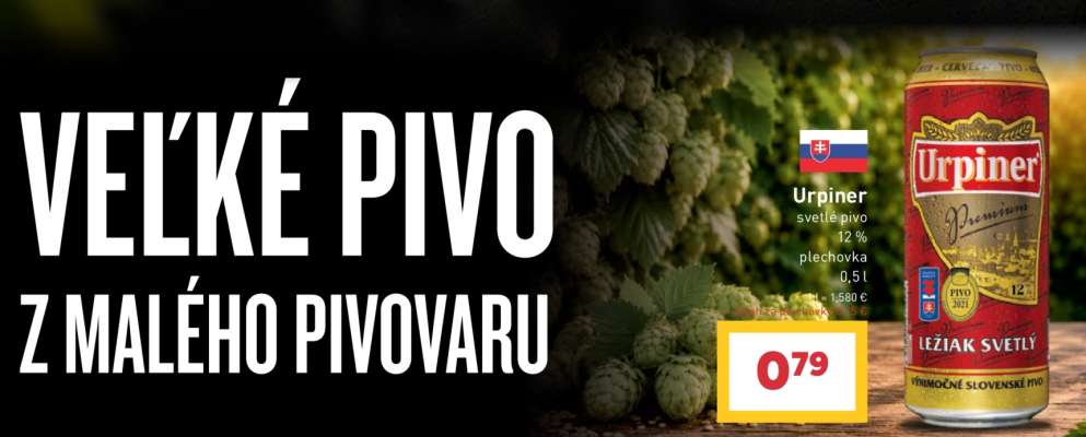 Urpiner svetlé pivo