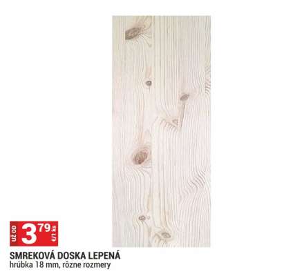 SMREKOVÁ DOSKA LEPENÁ