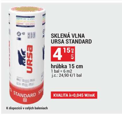 SKLENÁ VLNA URSA STANDARD