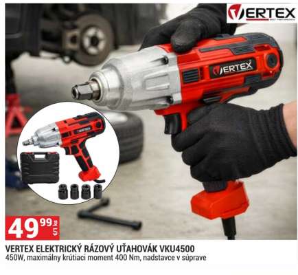 VERTEX ELEKTRICKÝ RÁZOVÝ UTÁHOVÁK VKU4500