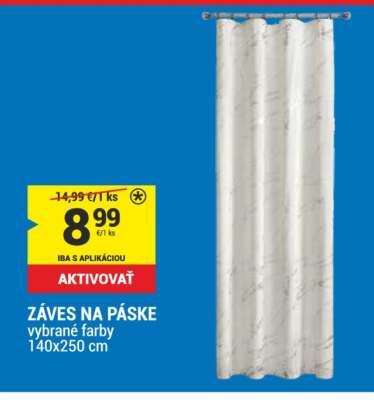 ZÁVES NA PÁSKE