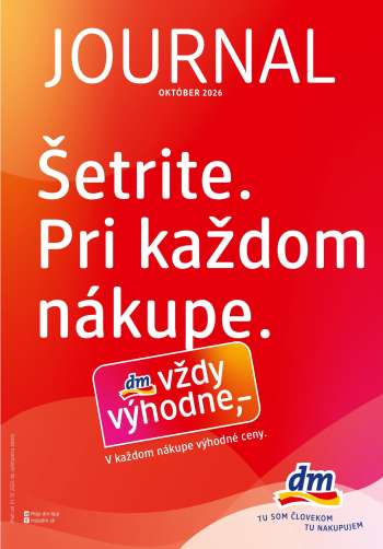 Leták dm drogerie - 1.10.2026 - 31.10.2026.