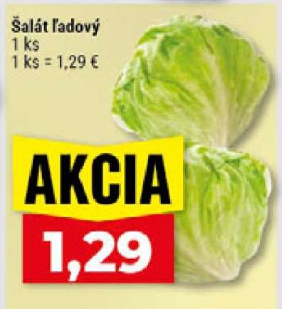 Šalát ľadový
