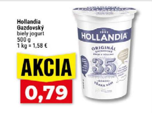 Hollandia Gazdovský biely jogurt