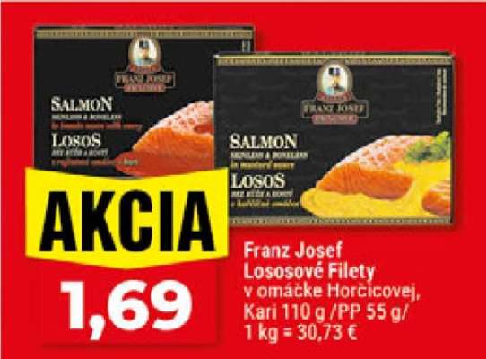 Franz Josef Lososové filety v omáčke Horčicovej, Kari