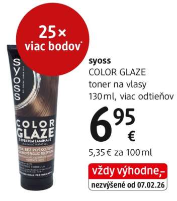 syoss COLOR GLAZE toner na vlasy