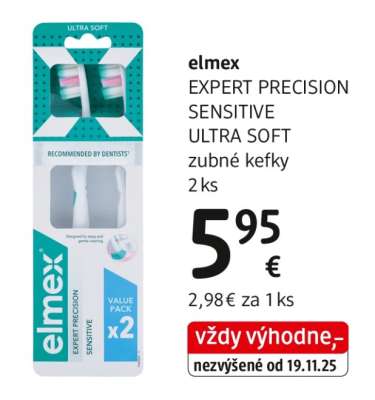 elmex EXPERT PRECISION SENSITIVE ULTRA SOFT zubné kefky 2 ks