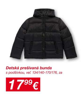 Detská prešívaná bunda