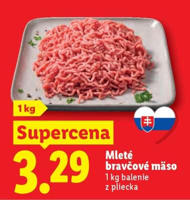 Mleté bravčové mäso