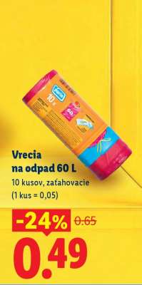 Vrecia na odpad 60 l
