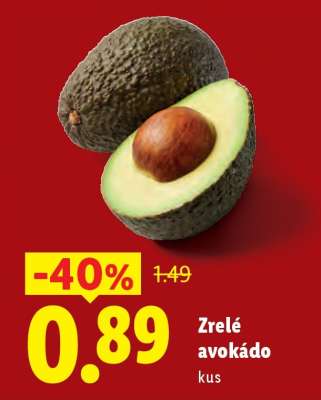 Zrelé avokádo