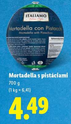 Mortadella s pistáciami