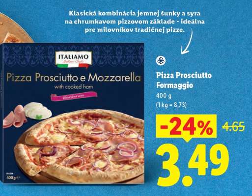Pizza Prosciutto Formaggio