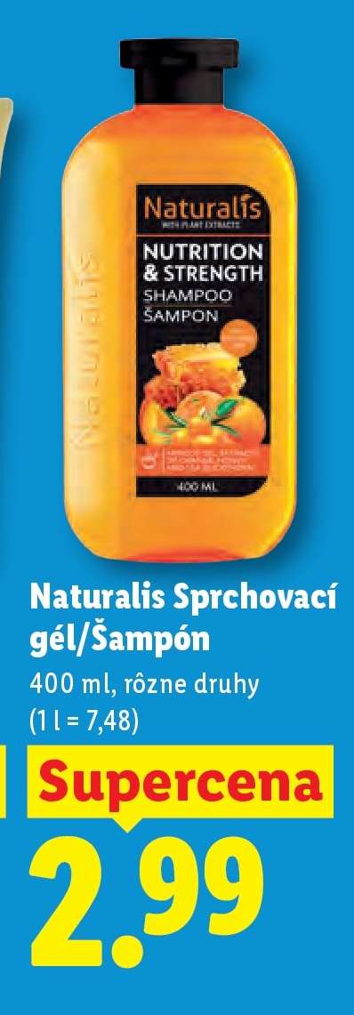Naturalis Sprchovací gél/Šampón