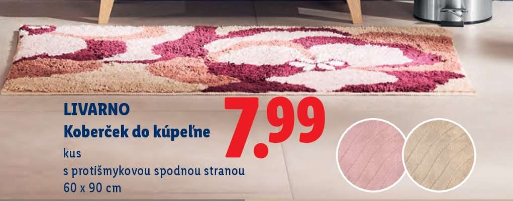 LIVARNO Koberček do kúpeľne