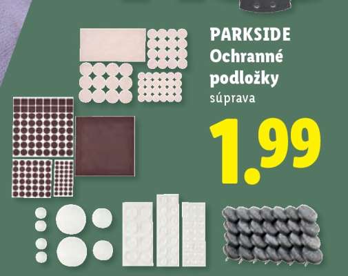 Parkside Ochranné podložky súprava