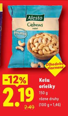 Kešu oriešky