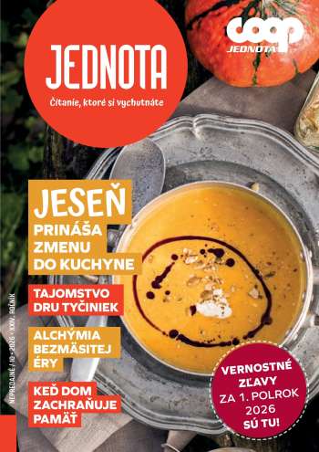 Leták COOP Jednota - 1.10.2026 - 31.10.2026.