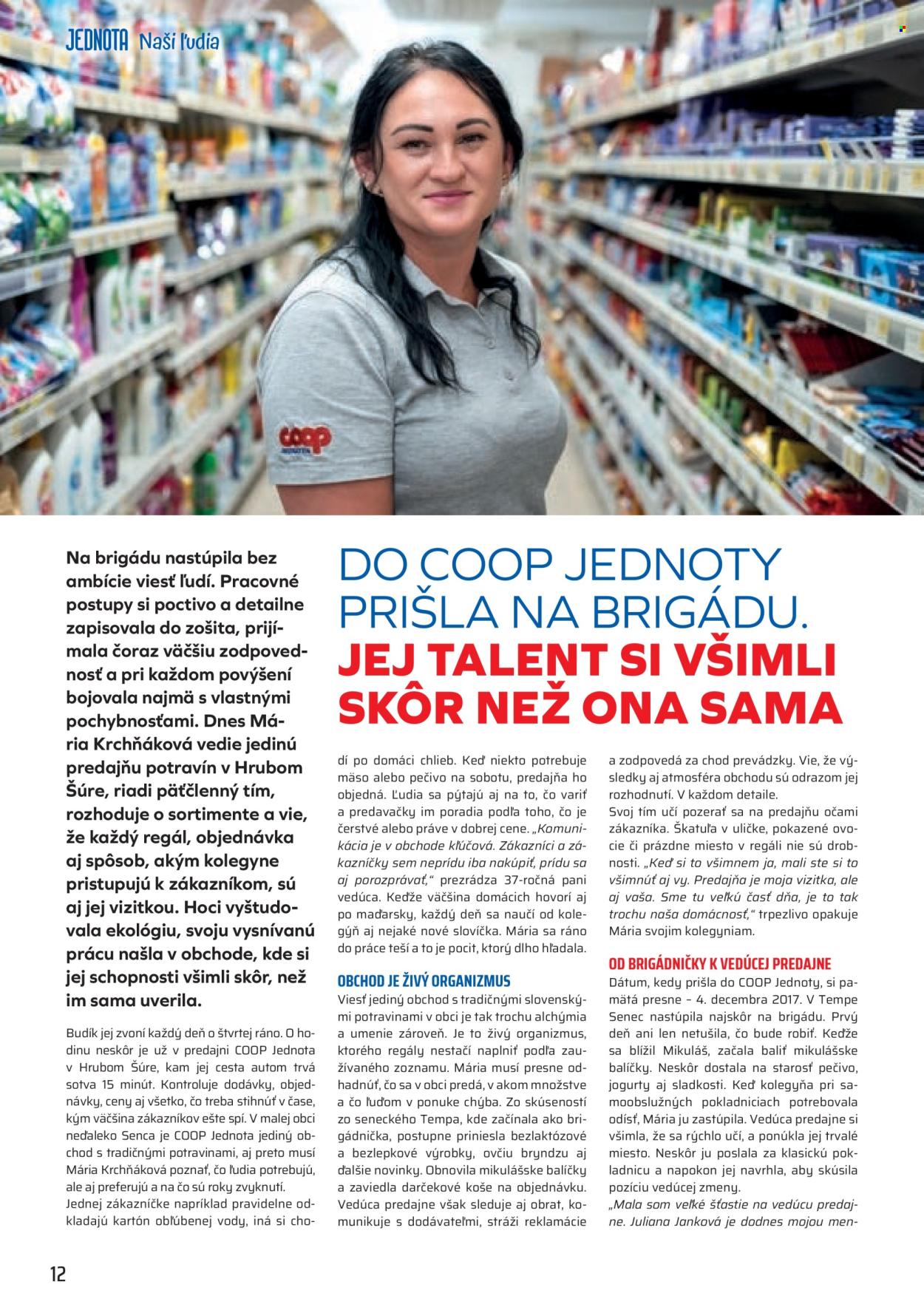 Leták COOP Jednota - 1.10.2026 - 31.10.2026. Strana 12