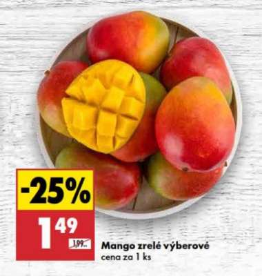 Mango zrelé výberové