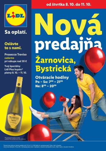 Leták Lidl - 8.10.2026 - 11.10.2026.