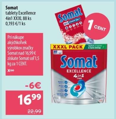 Somat tablety Excellence 4in1 XXXL