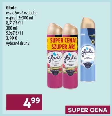 Glade osviežovač vzduchu v spreji 2x300 ml