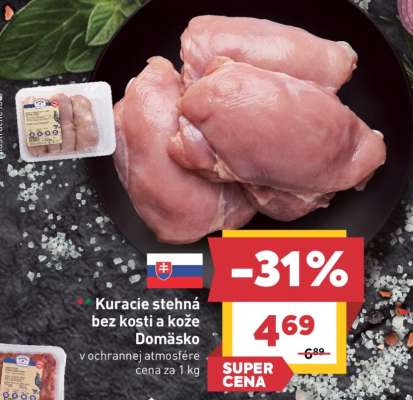 Kuracie stehná bez kosti a kože Domäsko