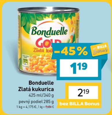 Bonduelle Zlatá kukurica